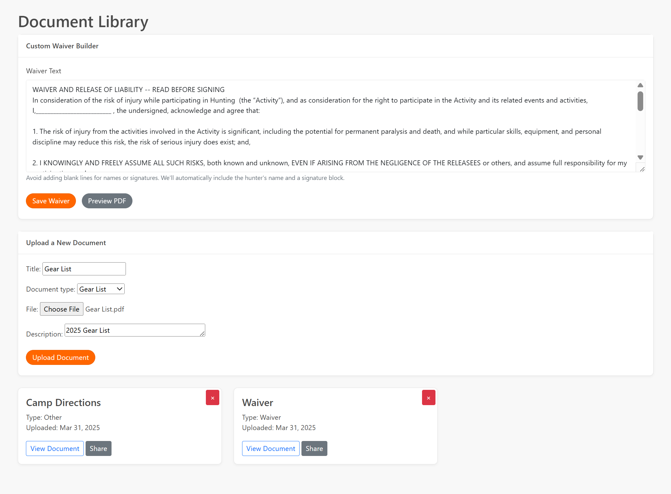Document Library
